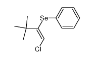 E-1-Chlor-3,3-dimethyl-2-phenylseleno-1-buten结构式