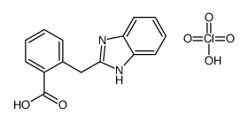 2-(1H-benzimidazol-2-ylmethyl)benzoic acid,perchloric acid Structure