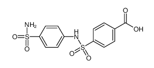 4-[(4-sulfamoylphenyl)sulfamoyl]benzoic acid结构式