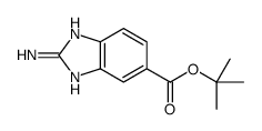 tert-butyl 2-amino-3H-benzimidazole-5-carboxylate结构式