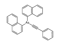 di-[1]naphthyl-phenylethynyl-arsine结构式