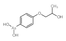 [4-(2-hydroxypropoxy)phenyl]arsonous acid structure