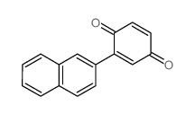 2-naphthalen-2-ylcyclohexa-2,5-diene-1,4-dione结构式