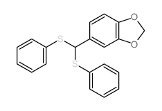 1,3-Benzodioxole,5-[bis(phenylthio)methyl]- structure