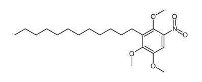 1-Dodecyl-2,3,6-trimethoxy-5-nitrobenzol Structure