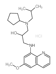 1-(cyclopentyl-(2-methylpropyl)amino)-3-[(6-methoxyquinolin-8-yl)amino]propan-2-ol Structure