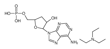 [(2S,4R,5R)-5-(6-aminopurin-9-yl)-4-hydroxyoxolan-2-yl]methyl dihydrogen phosphate,N,N-diethylethanamine结构式