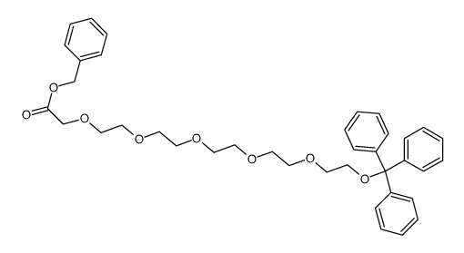 [2-(2-{2-[2-(2-trityloxy-ethoxy)-ethoxy]-ethoxy}-ethoxy)-ethoxy]acetic acid benzyl ester Structure