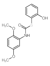 N-(2,5-dimethoxyphenyl)-1-(2-hydroxyphenyl)sulfanyl-formamide Structure