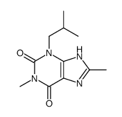 Xanthine, 1,8-dimethyl-3-isobutyl-结构式