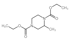 1,4-Piperazinedicarboxylicacid, 2-methyl-, 1,4-diethyl ester Structure