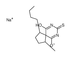 sodium,4-butyl-1-methyl-8-sulfanylidene-7-aza-9-azanidaspiro[4.5]decane-6,10-dione Structure