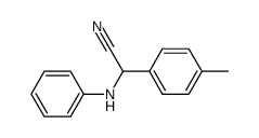 2-(4-methylphenyl)-2-(phenylamino)acetonitrile结构式
