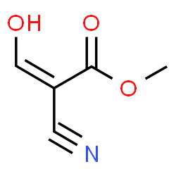 2-Cyano-3-hydroxypropenoic acid methyl ester Structure