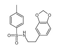 N-[2-(1,3-benzodioxol-5-yl)ethyl]-4-methylbenzenesulfonamide结构式