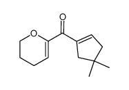 (5,6-dihydro-4H-pyran-2-yl)-(4,4-dimethyl-cyclopent-1-enyl)-methanone结构式