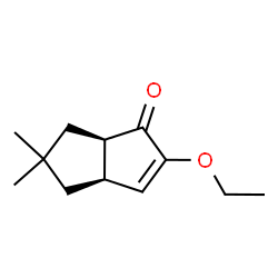 1(3aH)-Pentalenone,2-ethoxy-4,5,6,6a-tetrahydro-5,5-dimethyl-,(3aR,6aR)-rel-(9CI)结构式