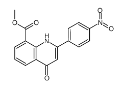 8-(methoxycarbonyl)-2-(4'-nitrophenyl)-4(1H)-quinolone Structure