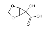2,4-Dioxabicyclo[3.1.0]hexane-6-carboxylicacid,6-hydroxy-,(1alpha,5alpha,6beta)-(9CI)结构式