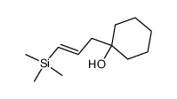 (E)-1-[3-(trimethylsilyl)allyl]-1-cyclohexanol结构式