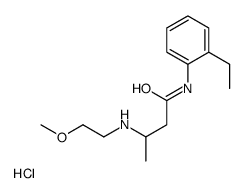 [4-(2-ethylanilino)-4-oxobutan-2-yl]-(2-methoxyethyl)azanium,chloride Structure