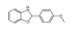 2-(4-methoxyphenyl)-2,3-dihydrobenzo[d]oxazole结构式