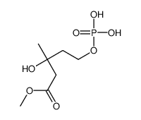 methyl 3-hydroxy-3-methyl-5-phosphonooxypentanoate Structure
