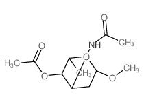 (4-acetamido-6-methoxy-2-methyl-oxan-3-yl) acetate结构式