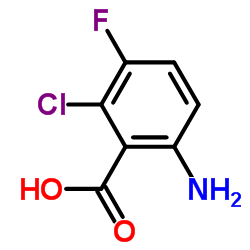 6-Amino-2-chloro-3-fluorobenzoic acid Structure