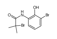 2-Bromo-N-(3-bromo-2-hydroxy-phenyl)-2-methyl-propionamide结构式