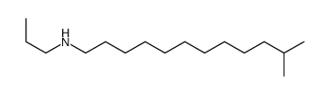 Propanenitrile, 3-(tridecylamino)-, branched结构式