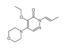 4-ethoxy-5-morpholin-4-yl-2-propenyl-2H-pyridazin-3-one结构式