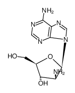 2-amino-2-deoxy-beta-arabinofuranosyladenine structure