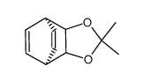 4,4-dimethyl-3,5-dioxatricyclo[5.2.2.02,6]undeca-8,10-diene结构式