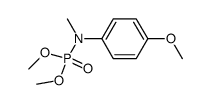 dimethyl N-(4-methoxyphenyl)-N-methylphosphoramidate结构式