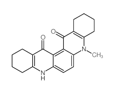 5-methyl-2,3,4,8,9,10,11,12-octahydro-1H-quinolino[3,2-a]acridine-13,14-dione Structure