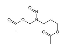 3-[acetyloxymethyl(nitroso)amino]propyl acetate Structure