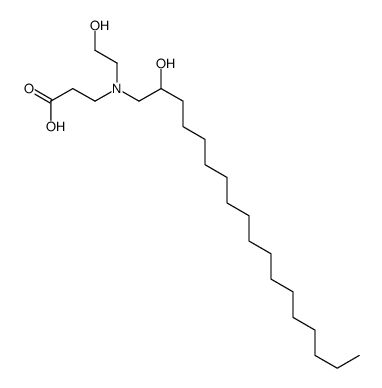 N-(2-hydroxyethyl)-N-(2-hydroxyoctadecyl)-beta-alanine结构式