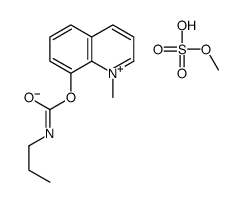 (1-methylquinolin-1-ium-8-yl) N-propylcarbamate,methyl sulfate结构式