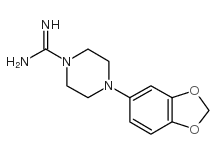 4-BENZO[1,3]DIOXOL-5-YL-PIPERAZINE-1-CARBOXAMIDINE结构式