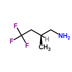 (2S)-4,4,4-trifluoro-2-methyl-butan-1-amine结构式