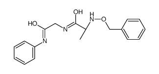 (2S)-N-(2-anilino-2-oxoethyl)-2-(phenylmethoxyamino)propanamide结构式