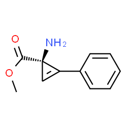 2-Cyclopropene-1-carboxylicacid,1-amino-2-phenyl-,methylester,(R)-(9CI)结构式