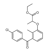 ethyl 2-[3-(4-chlorobenzoyl)-2-methylphenoxy]propanoate Structure