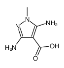 1H-Pyrazole-4-carboxylic acid,3,5-diamino-1-methyl- Structure
