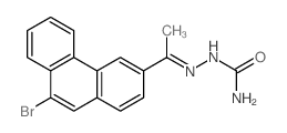 [1-(9-bromophenanthren-3-yl)ethylideneamino]urea结构式
