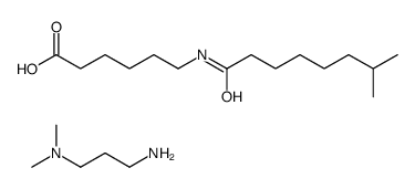 N',N'-dimethylpropane-1,3-diamine,6-(7-methyloctanoylamino)hexanoic acid结构式