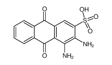 3,4-diamino-9,10-dioxo-9,10-dihydro-anthracene-2-sulfonic acid结构式