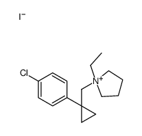1-[[1-(4-chlorophenyl)cyclopropyl]methyl]-1-ethylpyrrolidin-1-ium,iodide Structure