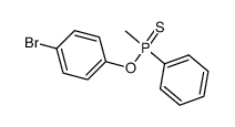 p-bromophenyl ester of methylphenylthionephosphinic acid结构式